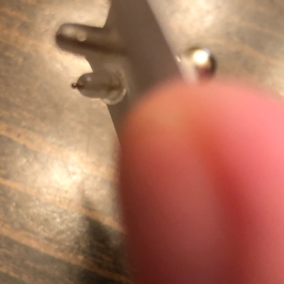 Turquoise glitter cactus post earrings - Picture 4 of 4